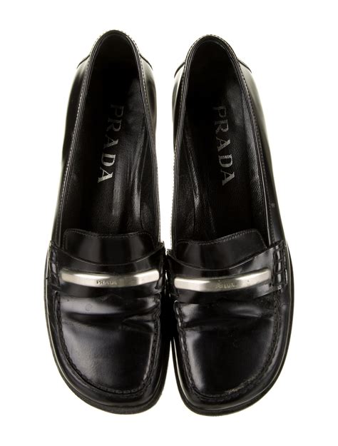 prada flat mules|prada loafer for women.